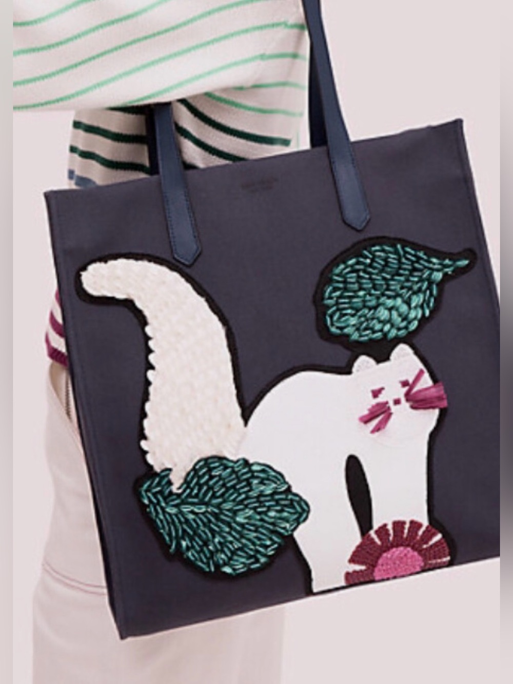 Kate Spade New York NWOT Kitt Embellished Extra Large North South Tote - Picture 7 of 9